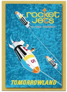 2005 Upper Deck Disneyland 50th Anniversary Poster DL-77 Rocket Jets - Tomorrowland