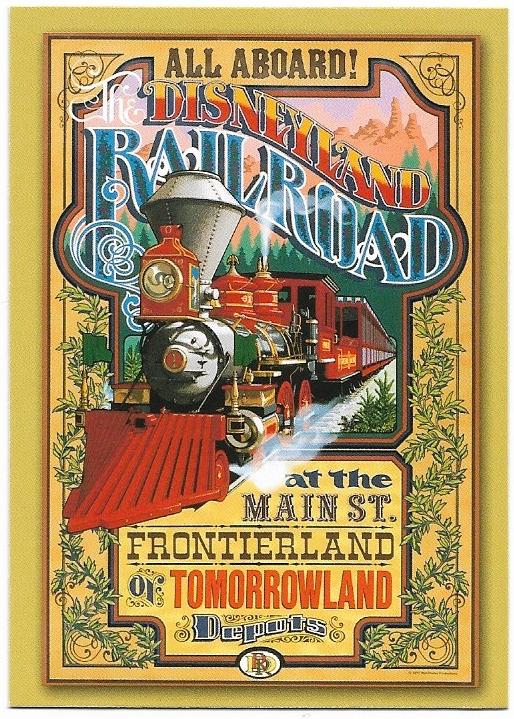 2005 Upper Deck Disneyland 50th Anniversary Poster DL-97 The Disneyland Railroad