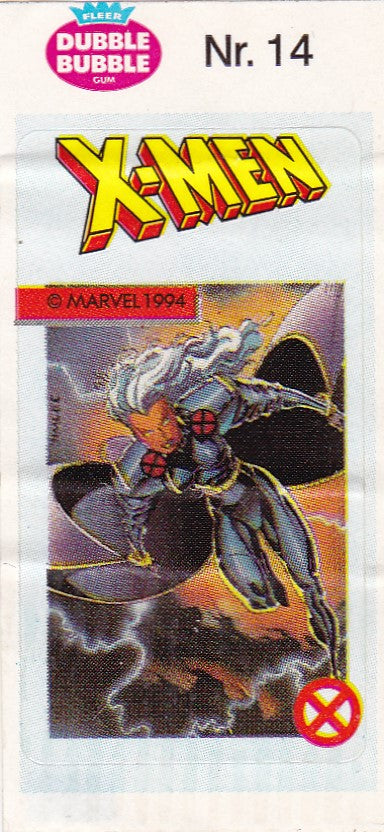 1994 Marvel Dubble Bubble Gum X-Men Stickers sticker # 14 Storm