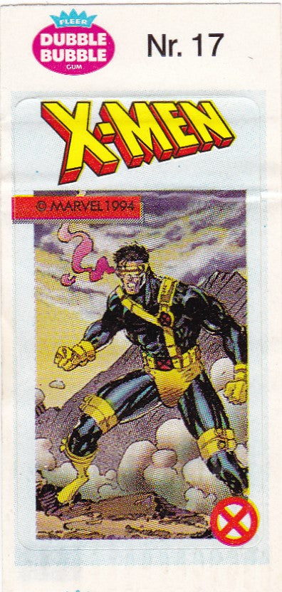 1994 Marvel Dubble Bubble Gum X-Men Stickers sticker # 17 Cyclops