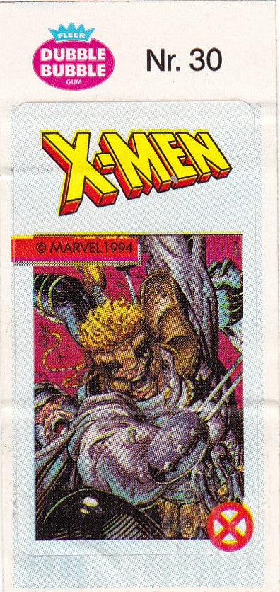 1994 Marvel Dubble Bubble Gum X-Men Stickers sticker # 30 Shatterstar