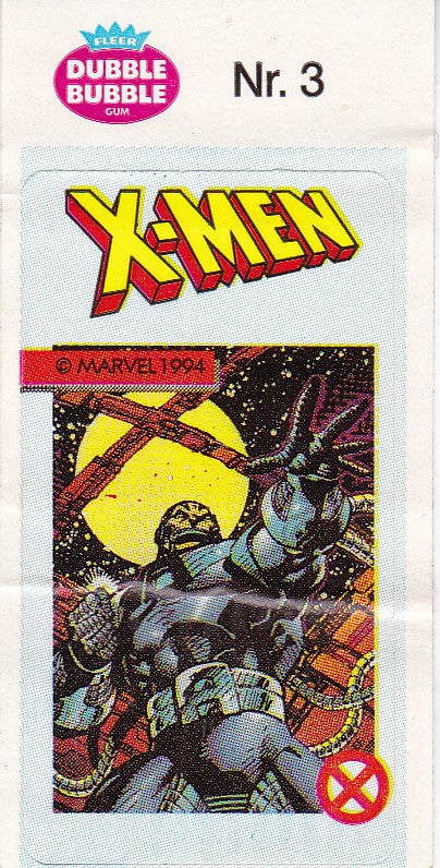 1994 Marvel Dubble Bubble Gum X-Men Stickers sticker # 3 Apocalypse