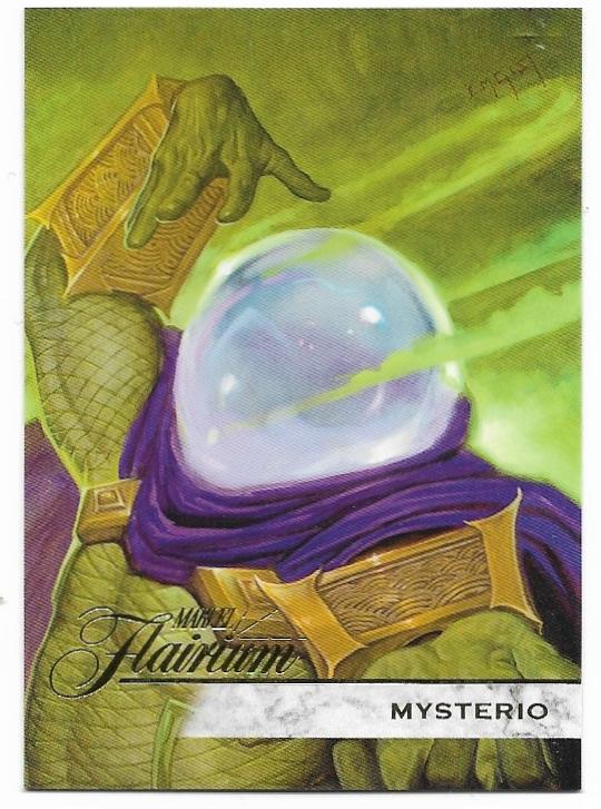 2019 Flair Marvel Flairium Tier 4 card 127 Mysterio