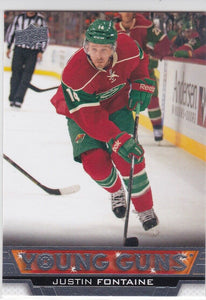 Justin Fontaine 2013-14 Upper Deck Young Guns Rookie card #232
