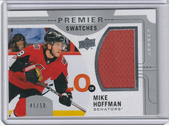 Mike Hoffman 2017-18 Premier Swatches Jersey card PS-MH #d 45/50