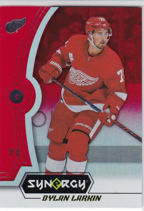 Dylan Larkin 2018-19 UD Synergy card #17 Red Parallel Unscratched Bounty