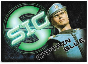 Captain Scarlet SIG Embossed card #SIG3 Captain Blue