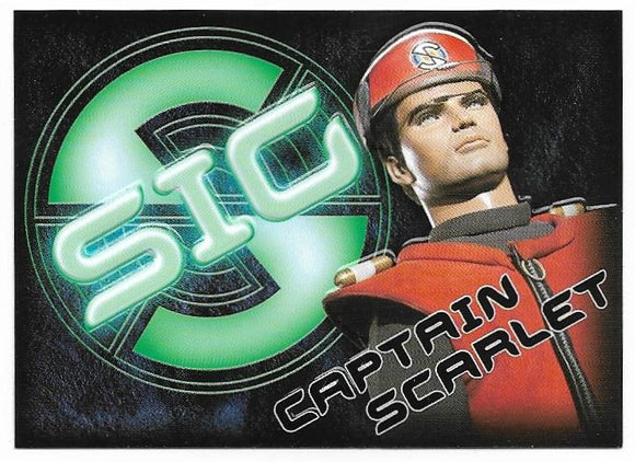 Captain Scarlet SIG Embossed card #SIG2 Captain Scarlet
