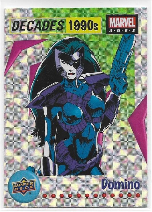 2020 UD Marvel Ages Decades 1990s Foil Insert card D9-9 Domino