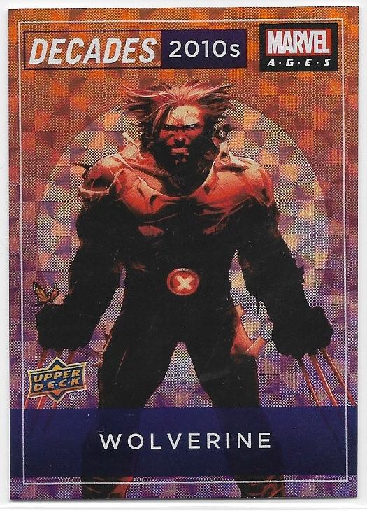 2020 UD Marvel Ages Decades 2010s Foil Insert card D11-5 Wolverine