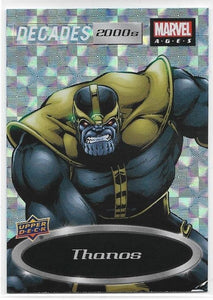 2020 UD Marvel Ages Decades 2000s Foil Insert card D10-10 Thanos