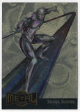 1995 Marvel Metal Gold Blaster card # 11 of 18 Silver Surfer