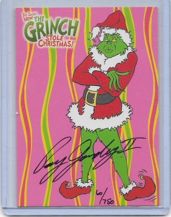 How The Grinch Stole Christmas Ray Goudey II Artist Autograph card #d 60/750