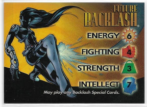 1997 Marvel Vs. Wildstorm Overpower Chromium card OP2 Future Backlash