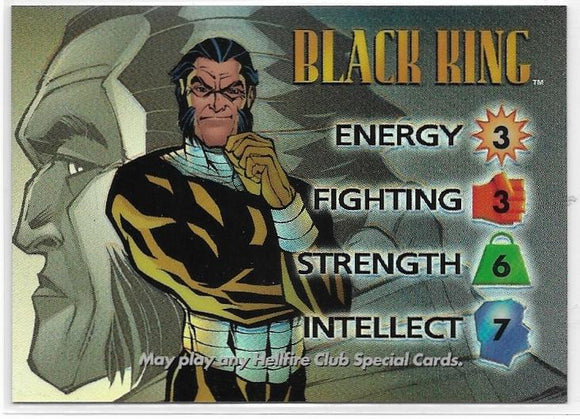 1997 Marvel Vs. Wildstorm Overpower Chromium card OP7 Black King