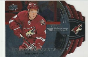 Max Domi 2015-16 Full Force Valuable Assets Rookie Insert card V-MD SP