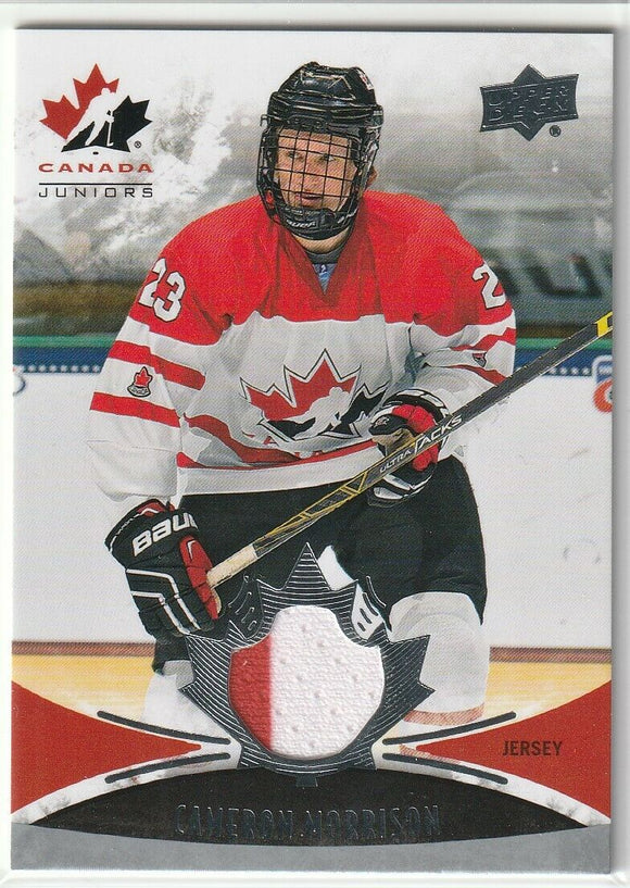 Cameron Morrison 2016-17 Team Canada Juniors Jersey card #135