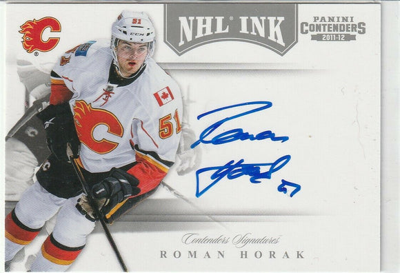 Roman Horak 2011-12 Contenders NHL Ink Autograph card #7