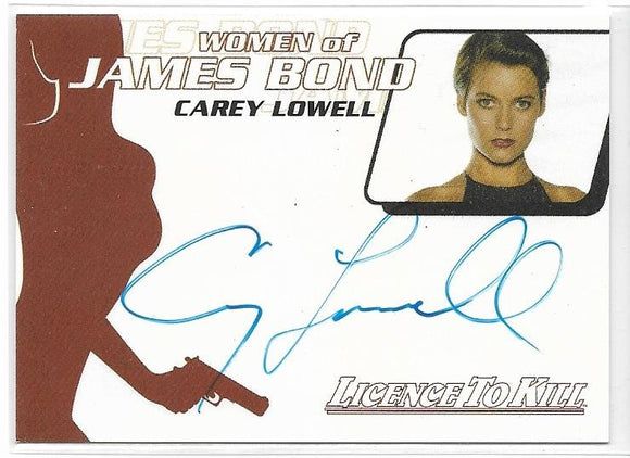 Quotable James Bond Carey Lowell Women of James Bond Autograph card WA21