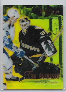 Tom Barrasso 1995-96 Select Certified Mirror Gold card #95