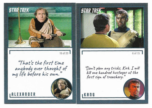 Star Trek TOS Archives & Inscriptions base cards 76 to 98 Choose Your numbers from the list