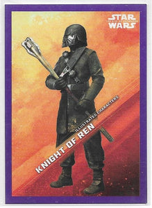 Star Wars The Rise of Skywalker Illustrated Character card IC-19 Purple #d 103/199