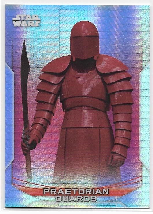 2020 Star Wars Chrome Perspectives card 34-F Praetorian Guards Prism Refractor #d 003/299