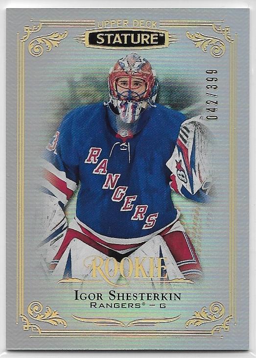 Igor Shesterkin 2019-20 The Cup Gold #/24 Rookie Rc Auto Rpa Patch Psa 8  Rangers