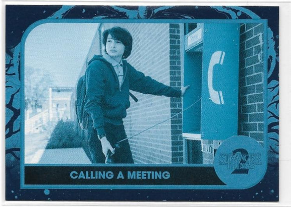 Stranger Things Season 2 card ST-44 Upside Down Parallel #d 56/99