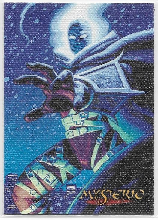 1996 Fleer / SkyBox Spider-Man Premium '96 Canvas card 3 of 6 Mysterio