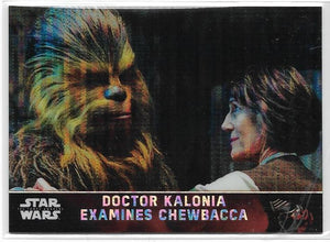 Star Wars The Force Awakens Chrome card #76 Pulsar Refractor #d 02/10