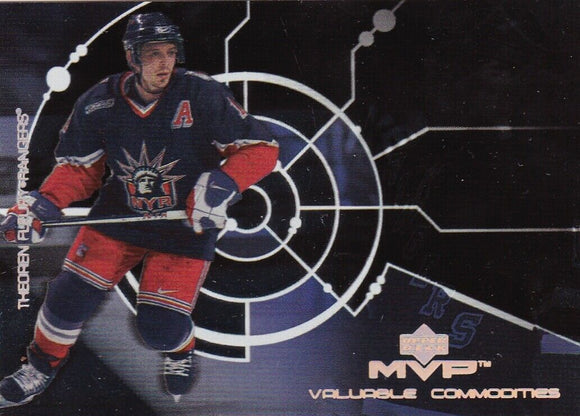 Theo Fleury 2000-01 Upper Deck MVP Valuable Commodities card VC7