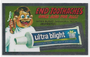 2014 Topps Chrome Wacky Packages Wacky Ads #9 Ultra Blight Toothpaste