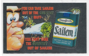 2014 Topps Chrome Wacky Packages Wacky Ads #31 Sailem Cigarettes