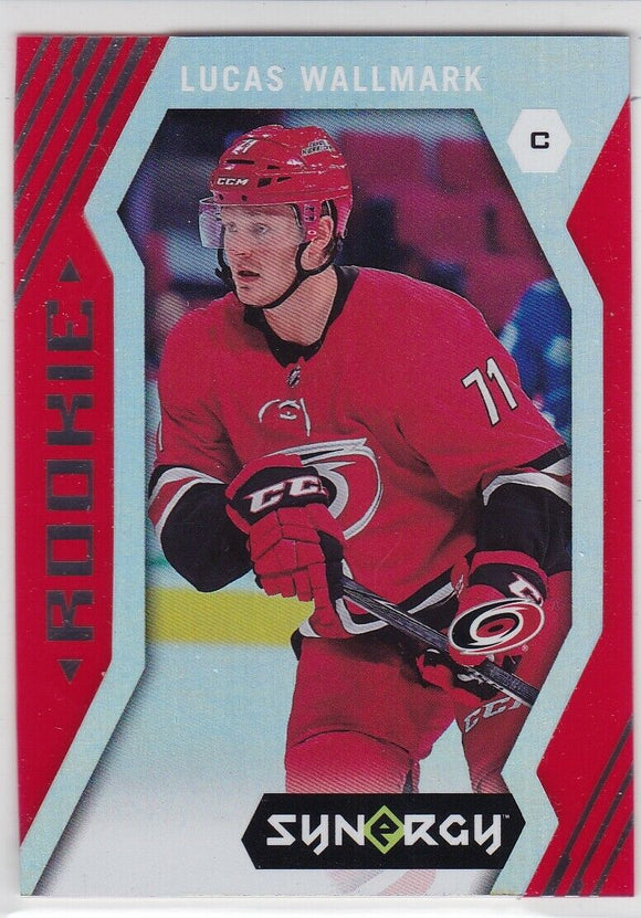 Lucas Wallmark 2017-18 UD Synergy Rookie card #66 Red Parallel