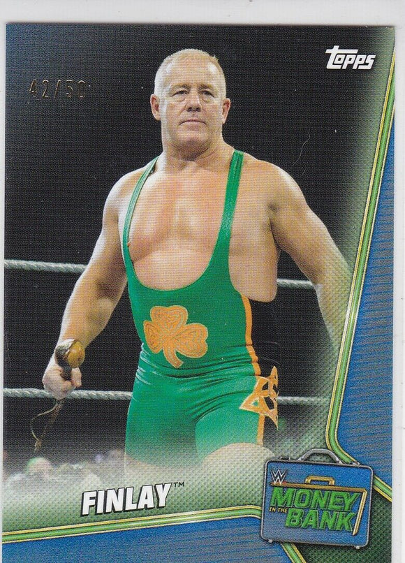 Finlay 2019 Topps WWE Money In The Bank card #34 Blue #d 42/50