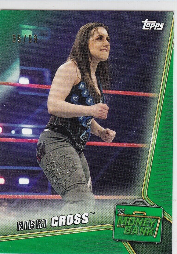 Nikki Cross 2019 Topps WWE Money In The Bank card #60 Green #d 35/99