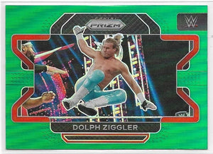 2022 Panini Prizm WWE card 31 Dolph Ziggler Green Prizm Parallel