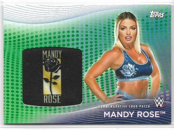 Mandy Rose 2021 WWE Women's Division Superstar Logo Patch Relic Green 44/50