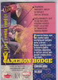2018 Fleer Ultra X-Men card #101 Cameron Hodge Gold Foil #d 40/99